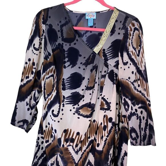 Plenty By Tracy Reese Graphic Silk Dress Size Medium - Picture 7 of 7